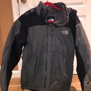 The North Face gray insulated jacket mens small